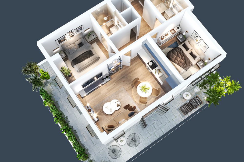 DNA-UK-properties-Marlborough-Court-Linford-Wood-Milton-Keynes-flat-for-sale-2-bedroom-flat-plusen-suite-plus-garden-3d-sample